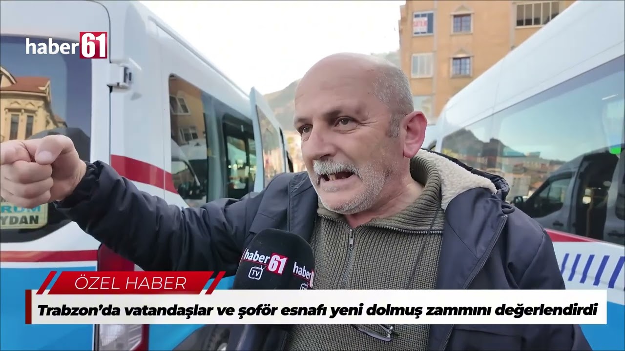 Trabzon’da vatandaşlar ve şoför esnafı yeni dolmuş zammını değerlendirdi