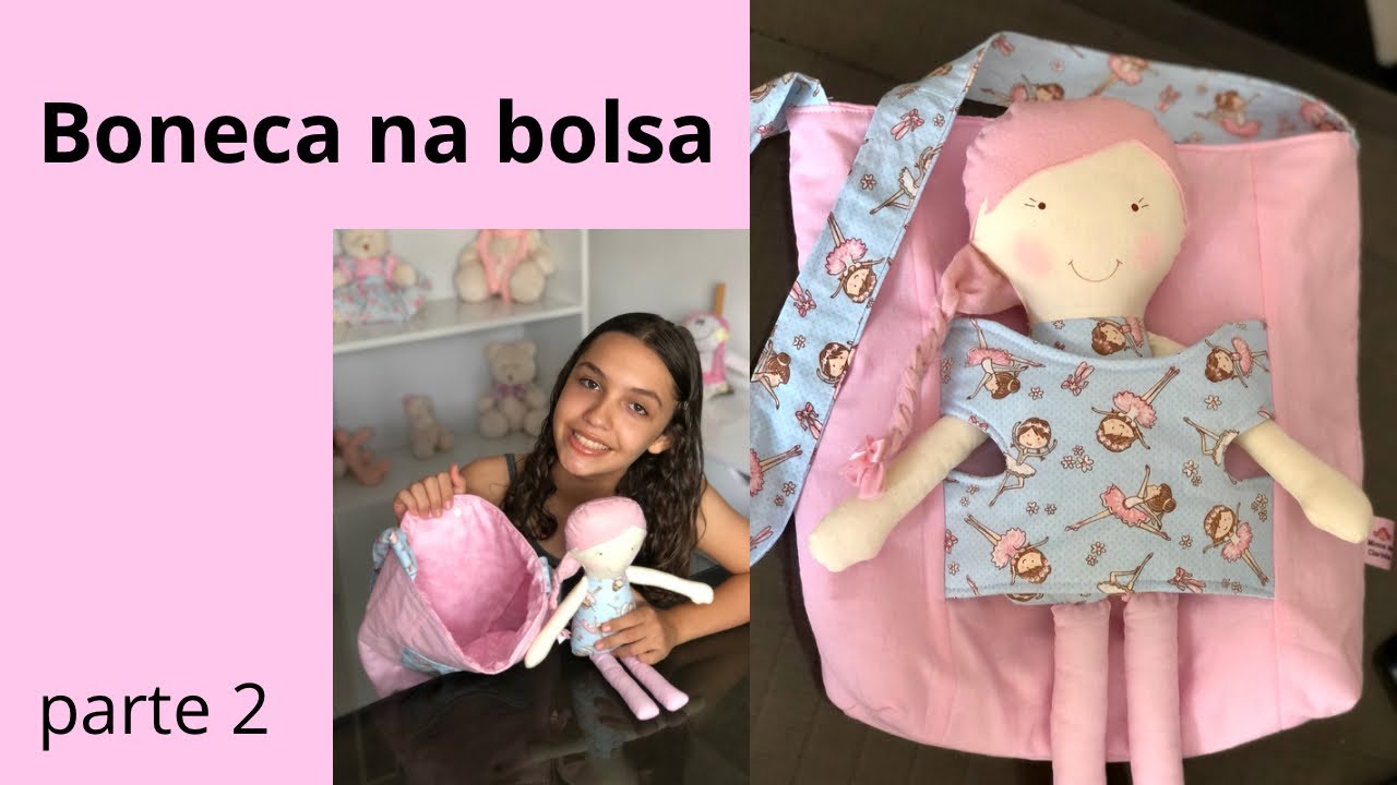 Boneca de pano na bolsa (parte 2)