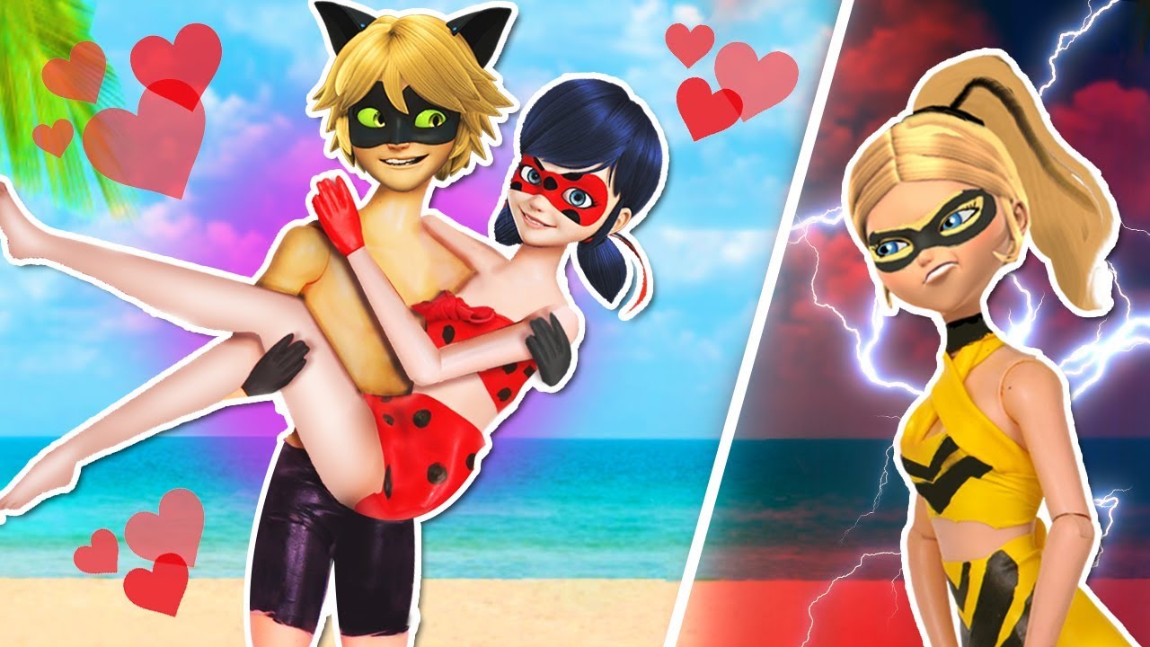 🏖 LADYBUG, CAT NOIR y sus AMIGOS se van a la PLAYA de VACACIONES 🌅Juguetes Fantásticos
