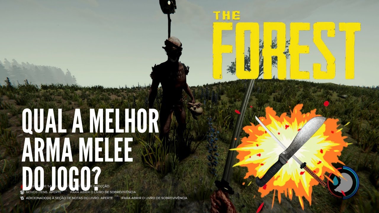 THE FOREST DICAS | QUAL A MELHOR ARMA DO JOGO? KATANA OU MACHETE??