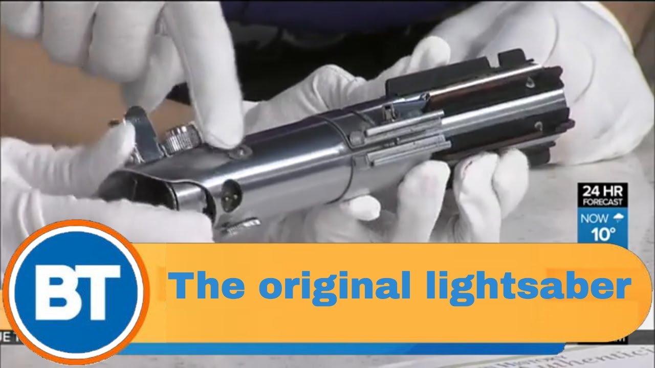 The original lightsaber from Star Wars comes to our studio