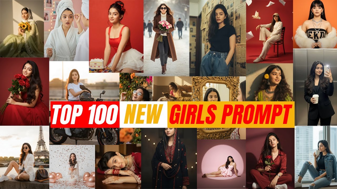 Top 100 Girl Prompts | New Trending Gemini Ai Prompt For Girls | New Gemini Ai Photo Editing