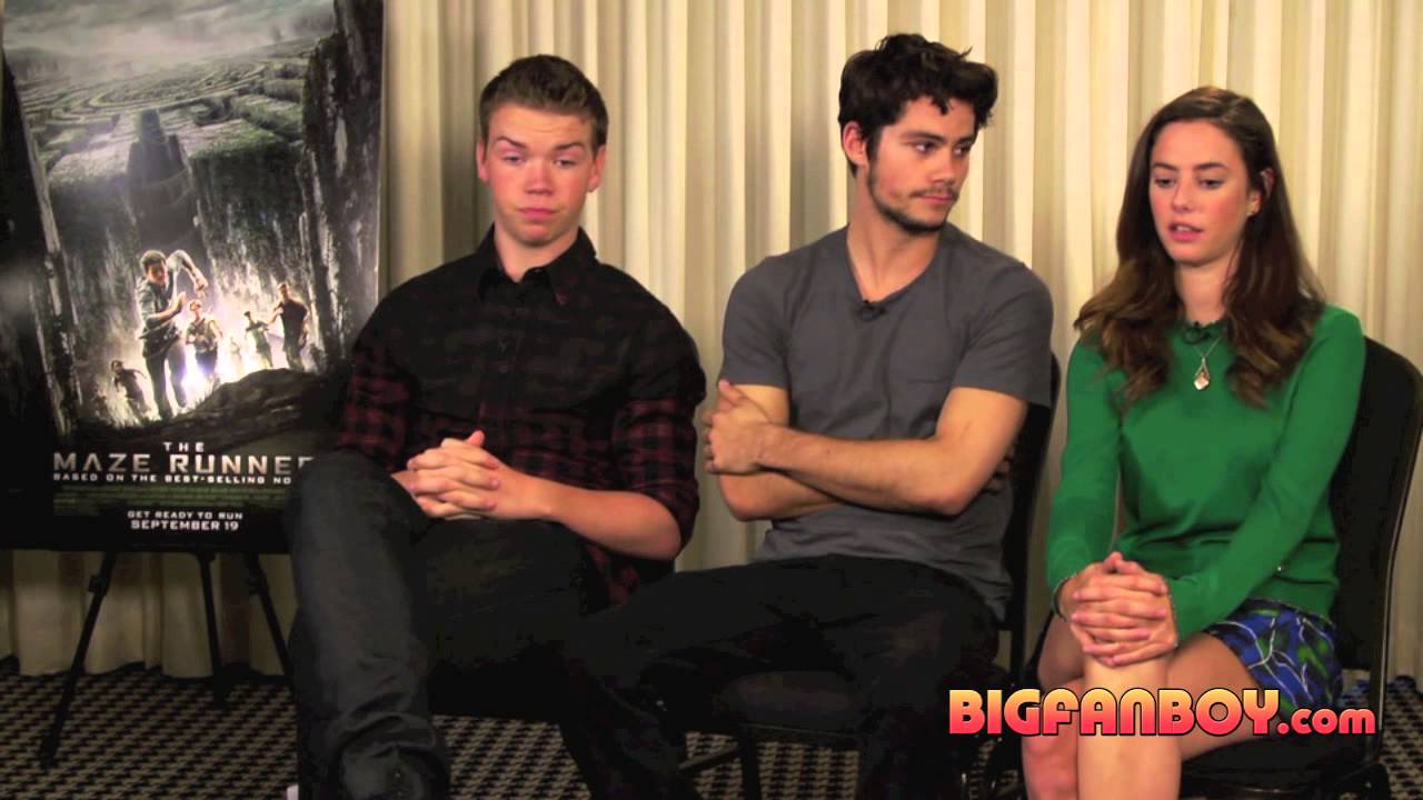 THE MAZE RUNNER interview - Dylan O'Brien, Kaya Scodelario & Will Poulter