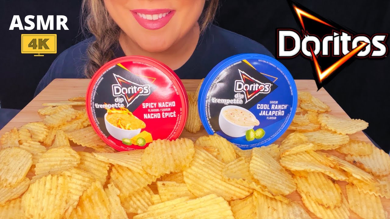 ASMR CHIPS AND DIP DORITOS MUKBANG 먹방 (NO TALKING) *CRUNCH SOUNDS* | Mandy Foods ASMR