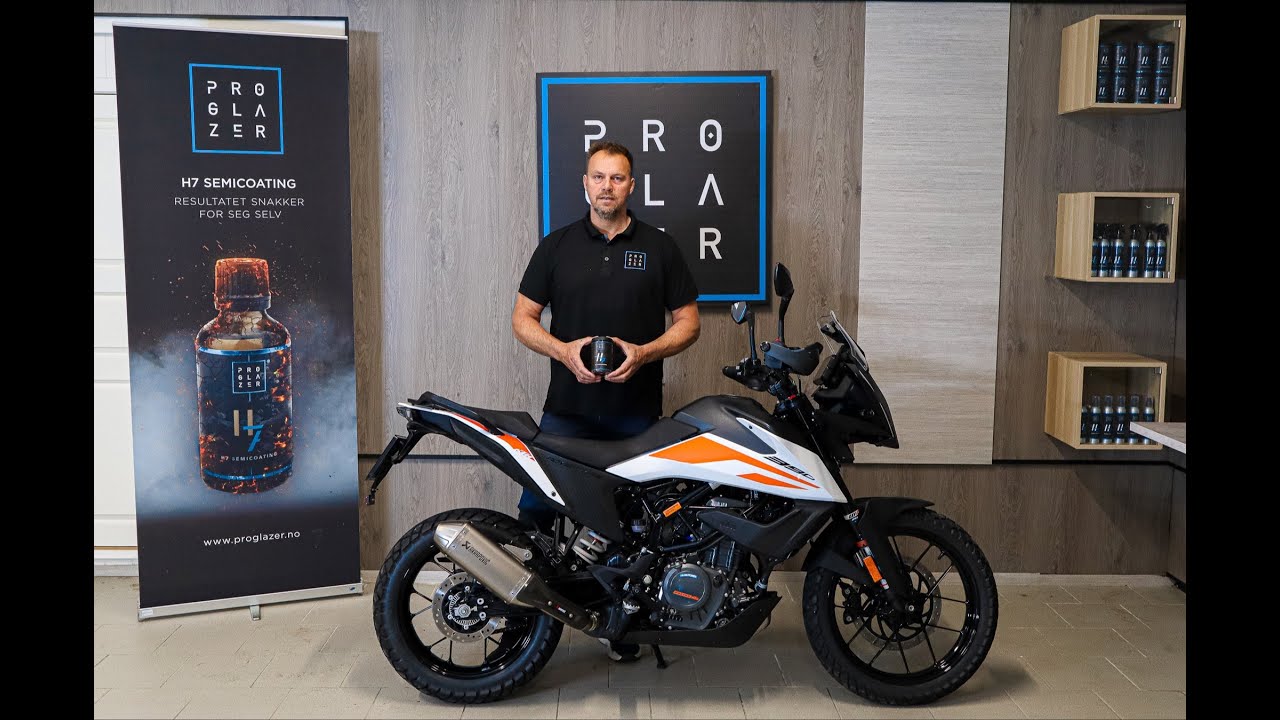 Slik legger du ekte Keramisk Coating på Motorsykkel (Proglazer H7 Semicoating)