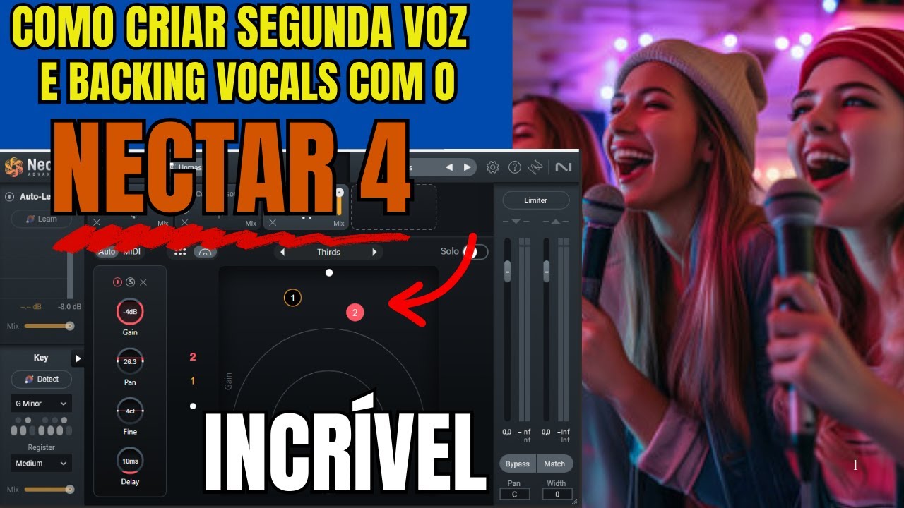 NECTAR 4: COMO CRIAR SEGUNDA VOZ E BACKING VOCALS INCRÍVEIS COM O NECTAR 4.