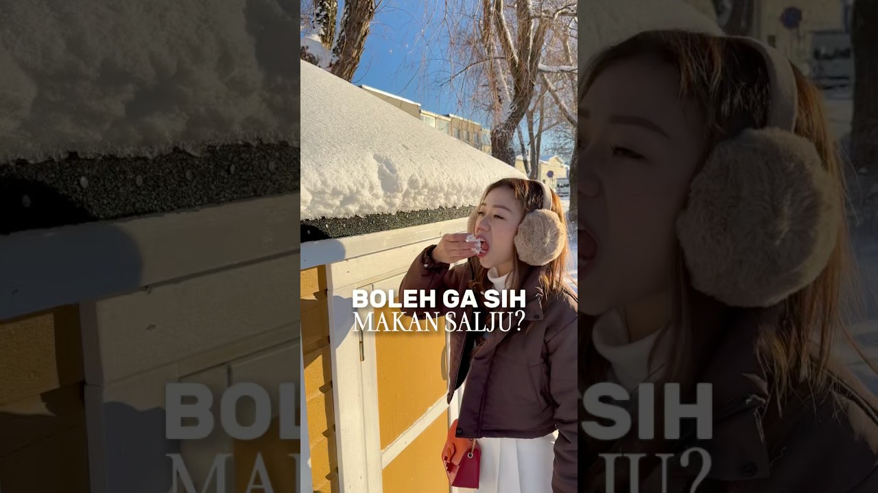 Jadi boleh ga makan salju ? #shortsviral #shortsvideo #shorts #viralvideo #traveling #holiday