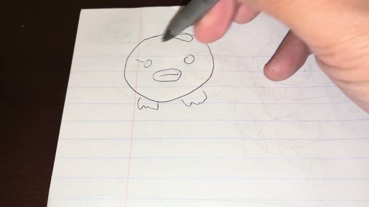 Drawing Lemon Penguin part 2