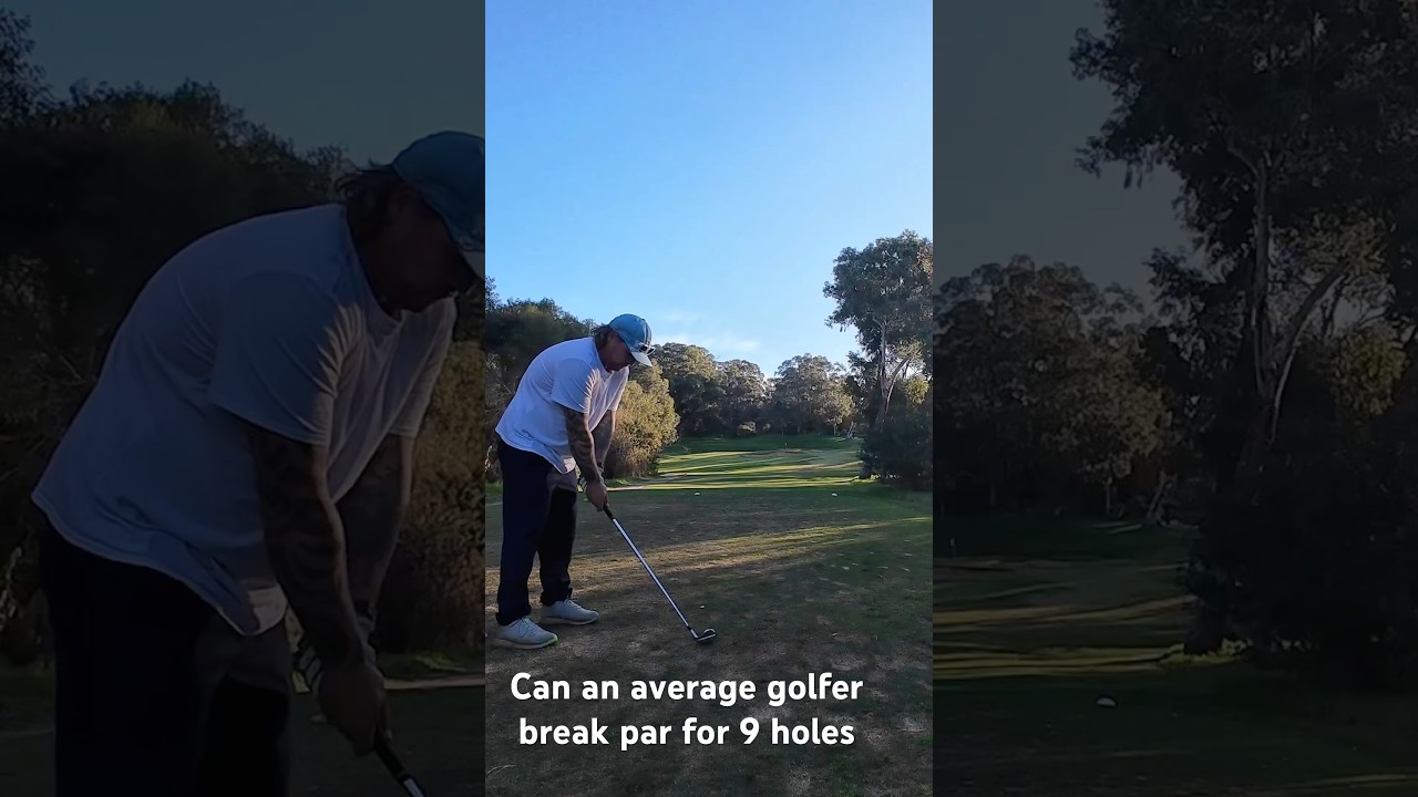Can an average golfer actually break par ? ⛳️. Check out the full 9 hole🏌️‍♂️ 
