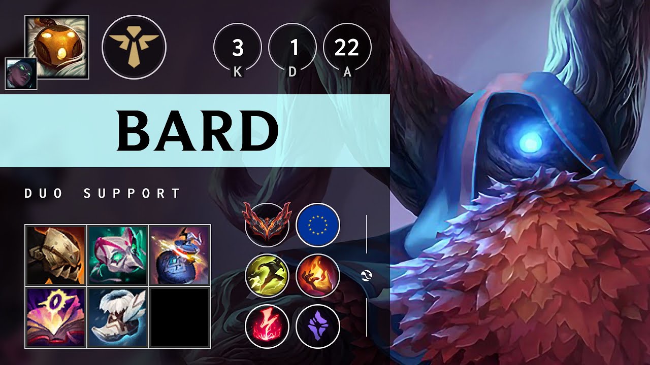Bard Support vs Pyke - EUW Grandmaster Patch 25.17