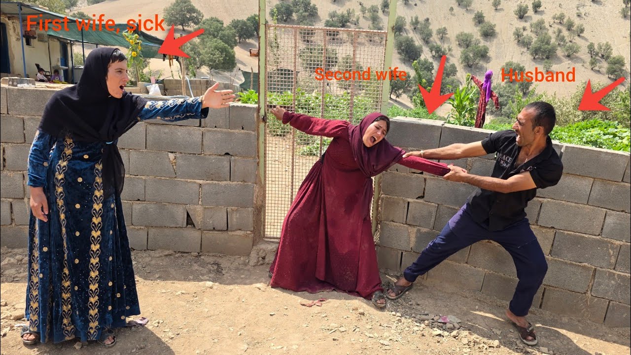 husband's attempt to evict the second wife from his living space for safety of first wife,  patient.