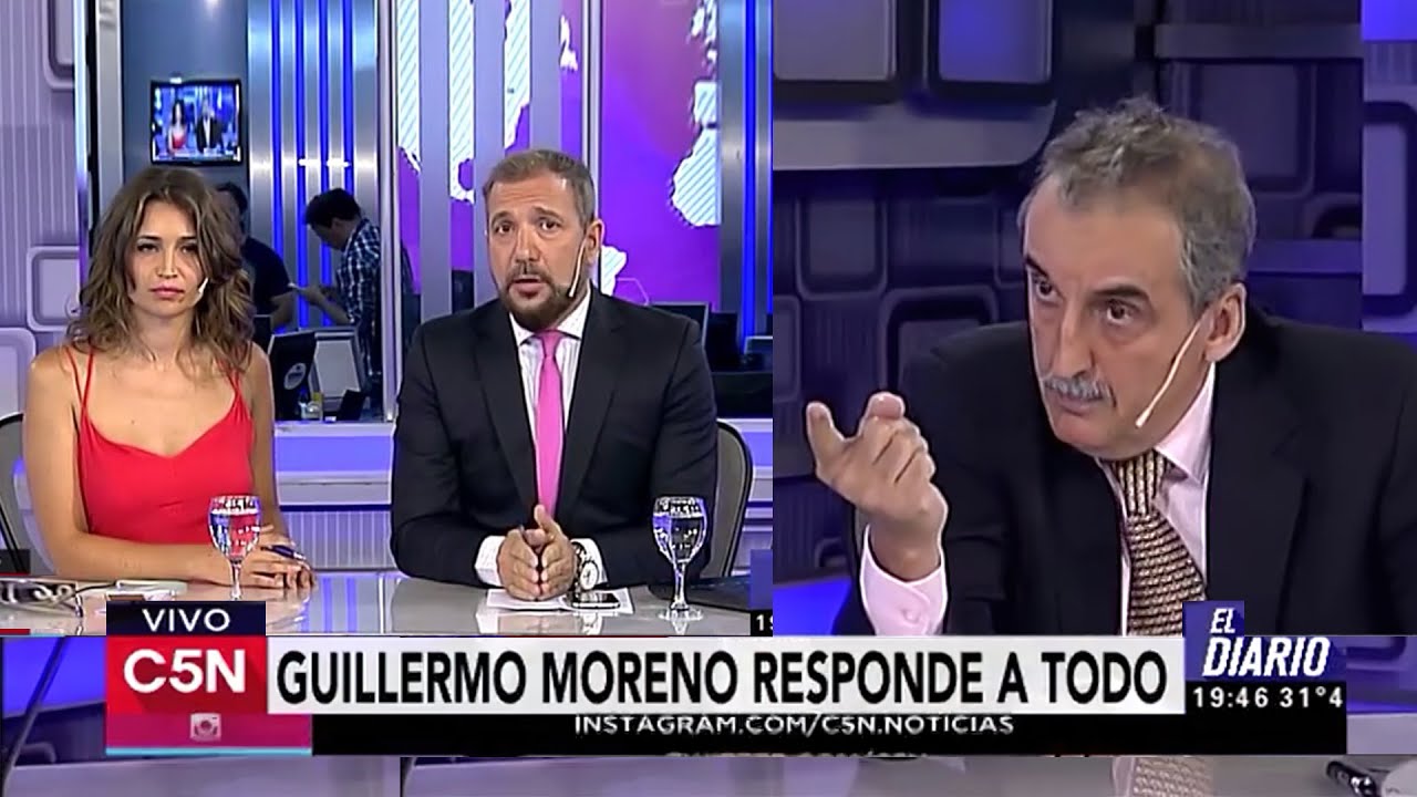 Guillermo Moreno en C5N con Pablo Duggan 30/12/2015