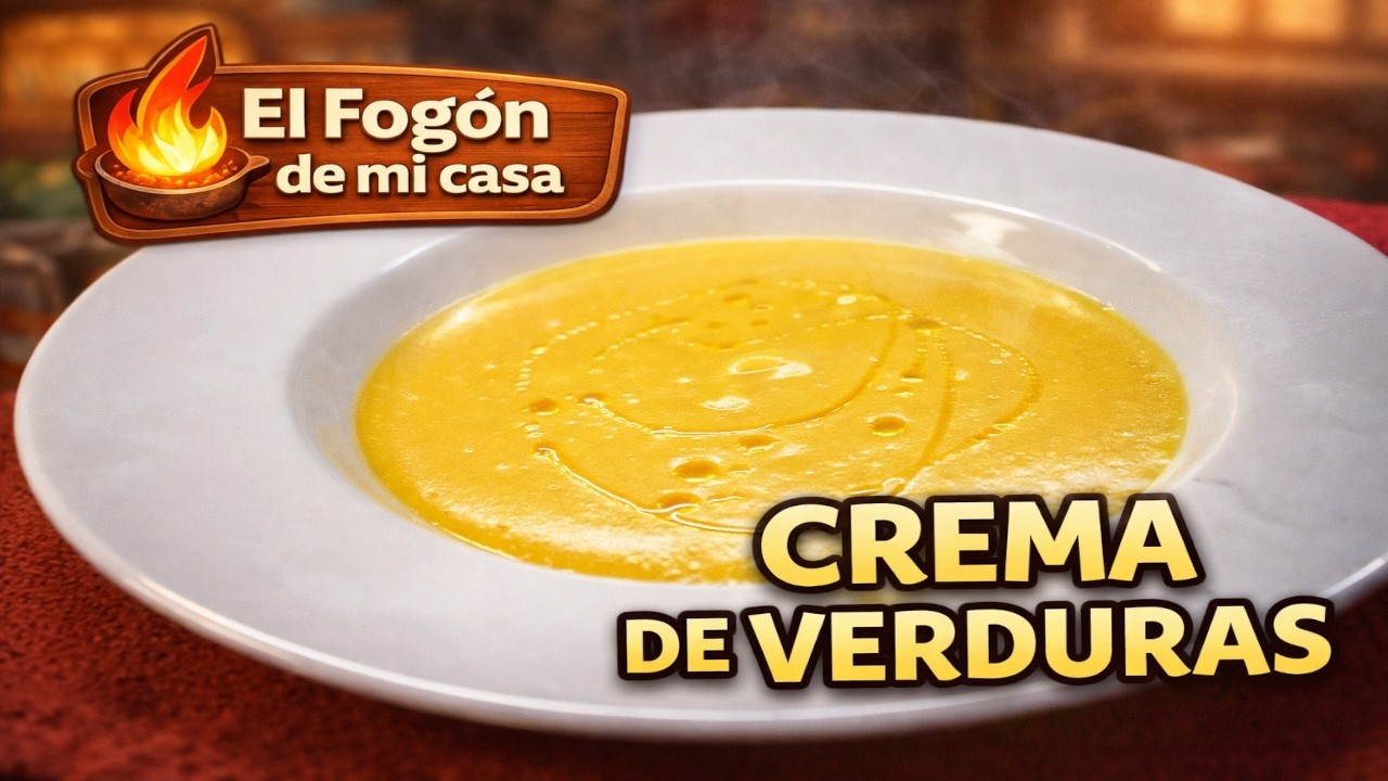 Crema de Verduras Casera Fácil y Saludable 🥕 | Receta Rápida y Deliciosa