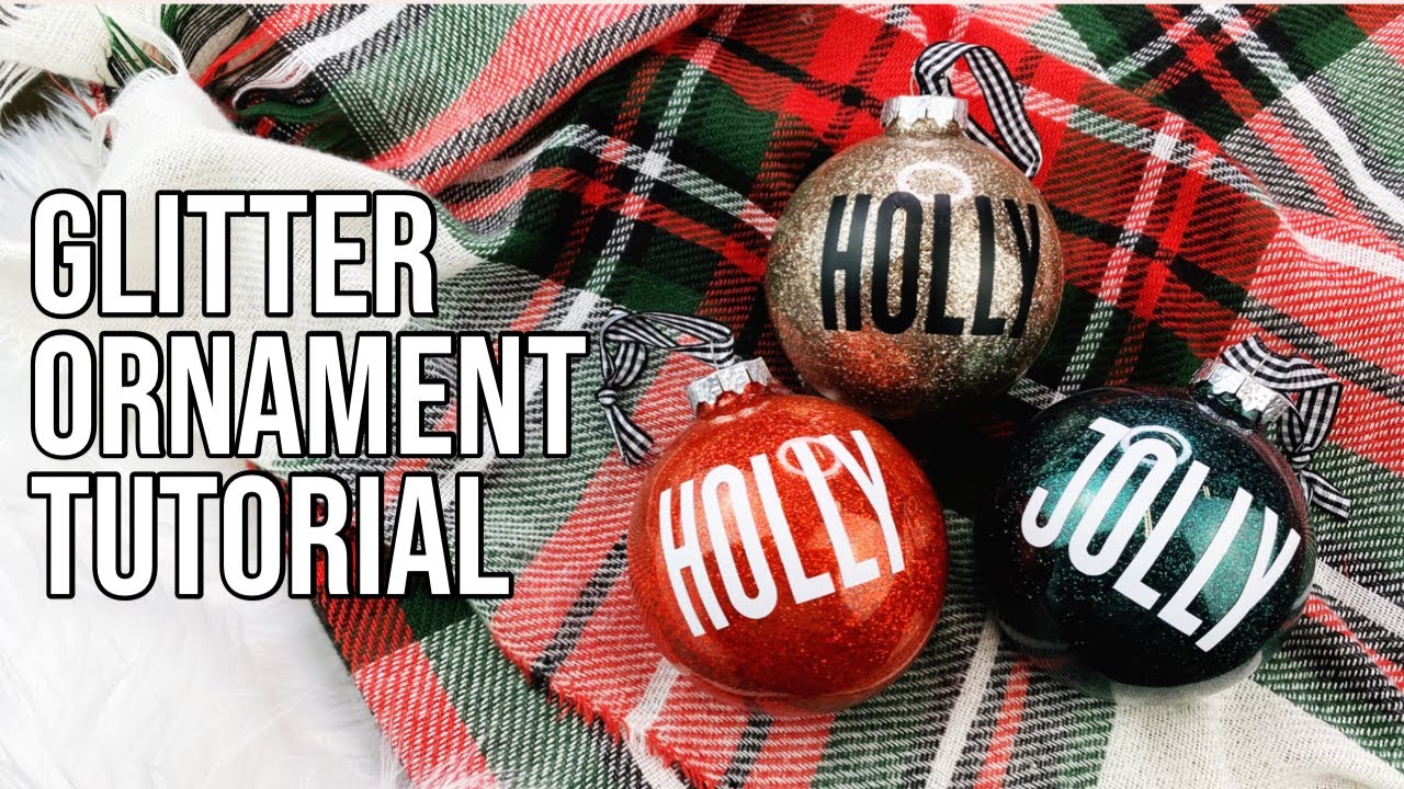 DIY Glitter Ornaments for Beginners