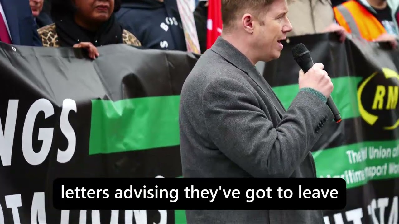 Eddie Dempsey of the RMT Transport Union calls out the Government for trying to deport his members