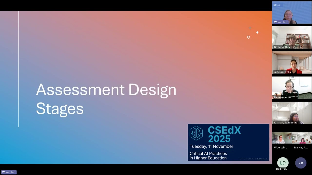 AI in Assessment A Transferable Framework for Diverse Disciplines (EdX25w)