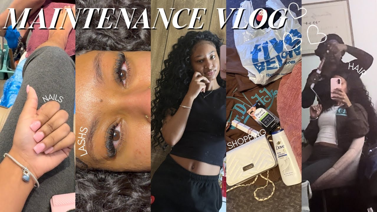 Maintenance Vlog ♡ | Hair, Nails, Lashes, Toes, Shopping + More