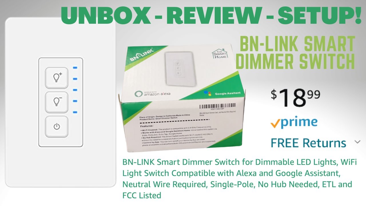 BN-Link Smart Dimmer Unboxing, Setup & Review