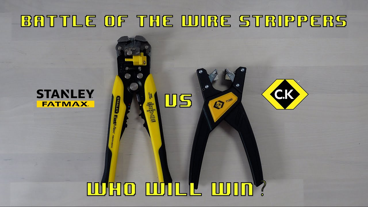 Battle of the Wire Strippers! Stanley Fatmax Automatic Wire Stripper vs. C.K Automatic Wire Stripper