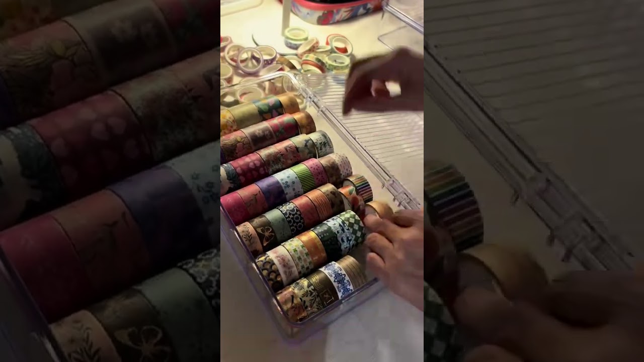 Rangement Washi Tape 🌸 Astuces cr&eacute;atives et color&eacute;es