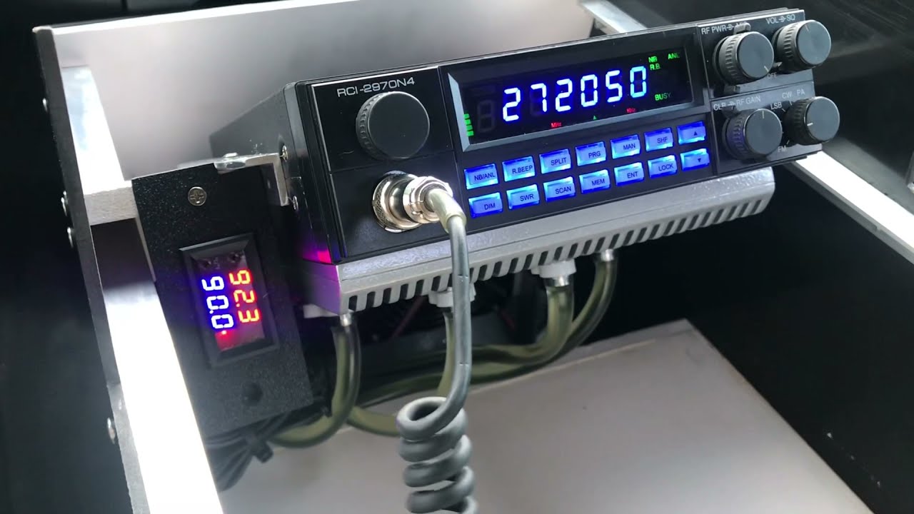 Wet CB radio 🤷‍♂️ RCI 2970n4 finished water-cooled heatsink.