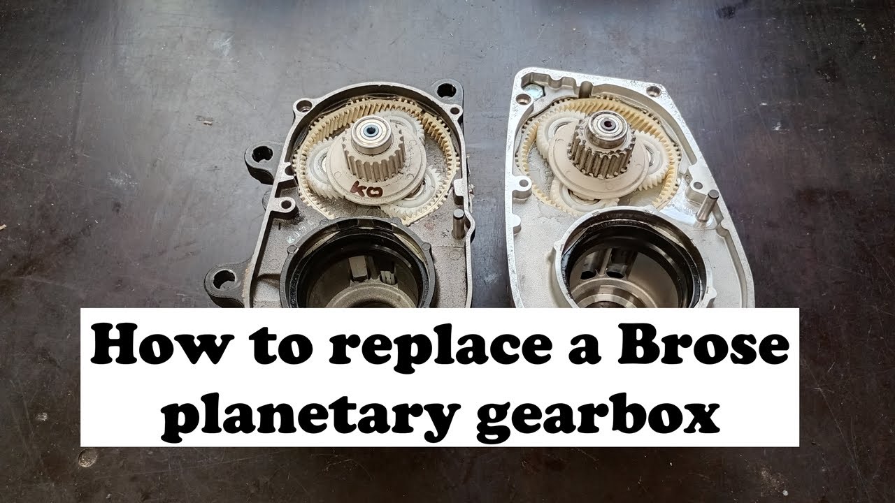 How to replace the planetary gearbox Brose motor