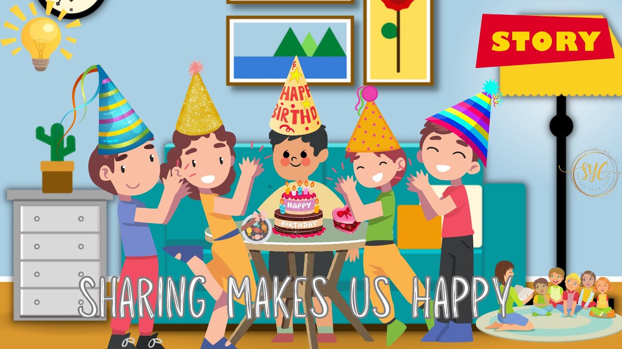 Sharing Makes Us Happy | Moral Story  #stories #kidsstories #kidsstoriesinenglish #learningforkids