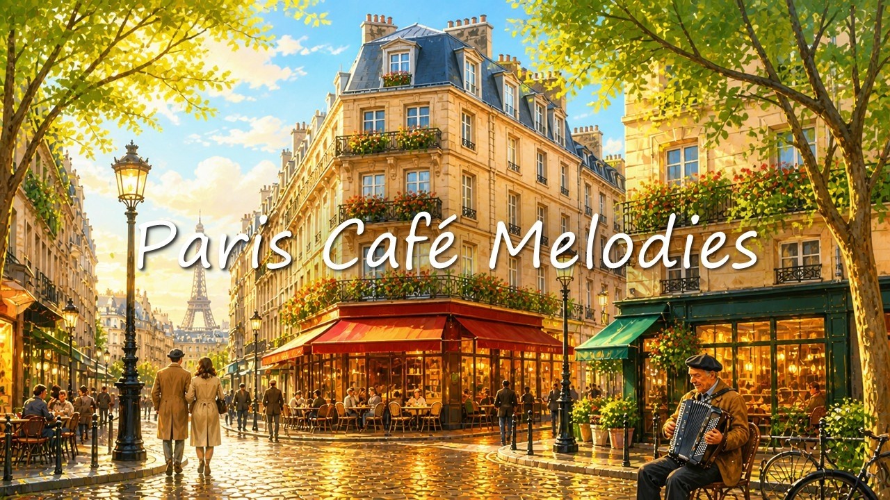 🎧 Warm Parisian Accordion Café  | Cozy French Music for Relax, Study & Strolling