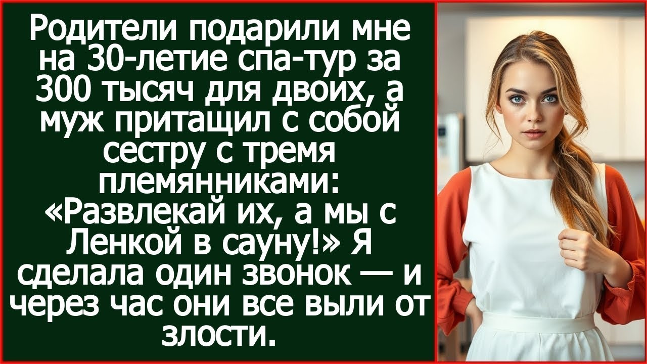 Муж притащил с собой в отель сестру с тремя племянниками- «Развлекай их, а мы с Ленкой в сауну!»