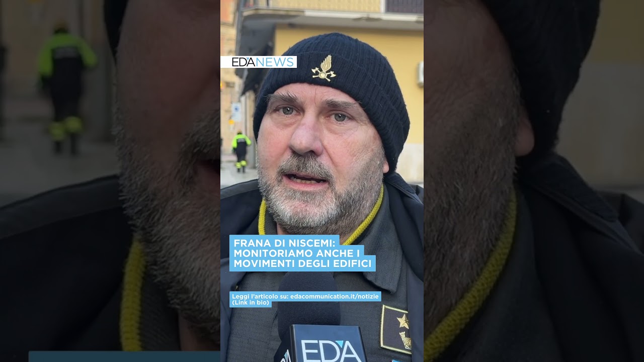 FRANA DI NISCEMI: MONITORIAMO ANCHE I MOVIMENTI DEGLI EDIFICI
