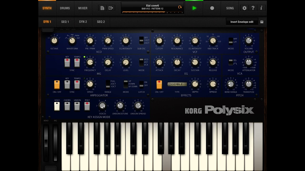 Aphex Twin ‘Xtal’ inspired cover with Korg iPolysix by DJ Videorida
