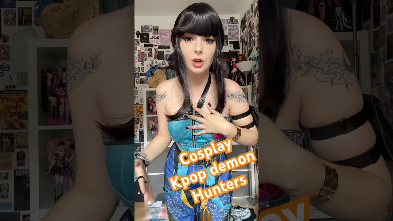 M&oacute;j cosplay Zoey z Kpop Demon Hunters &hearts;️ jak wyszło? #kpopdemonhunters #zoey #cosplay #przebranie