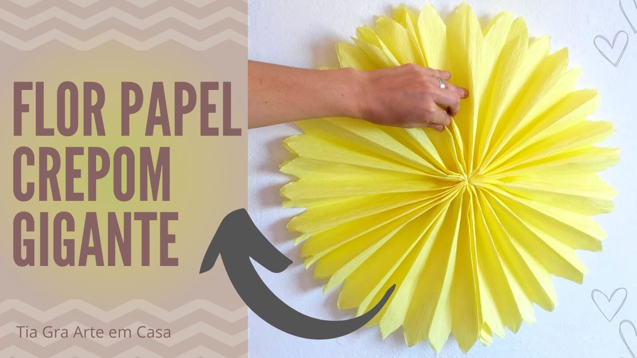 Flor de Papel crepom Gigante.