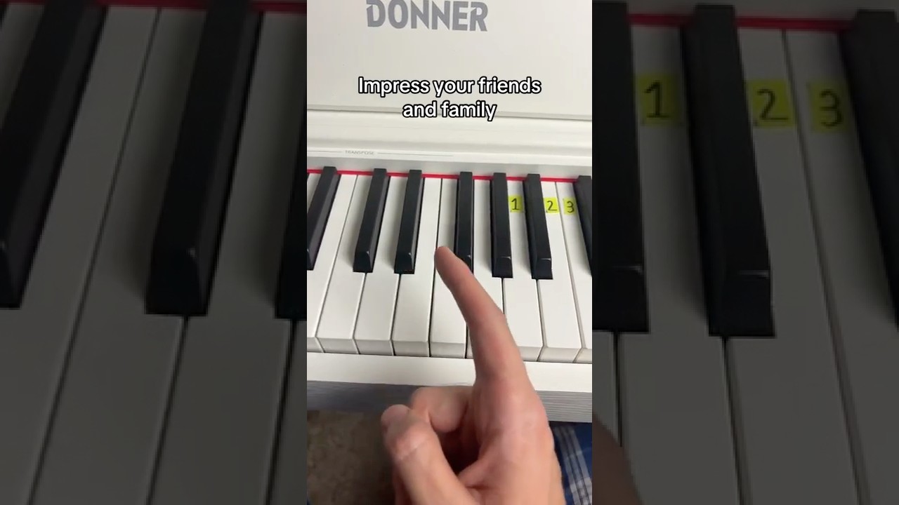 Impress Your Friends And Family #piano #pianotutorial #donnermusic