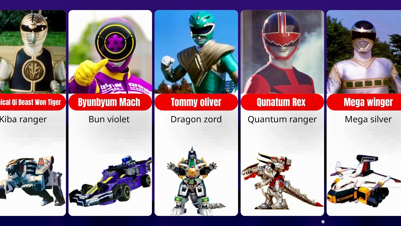 All 6th Rangers / Sentai ZORDS AND MECHA
