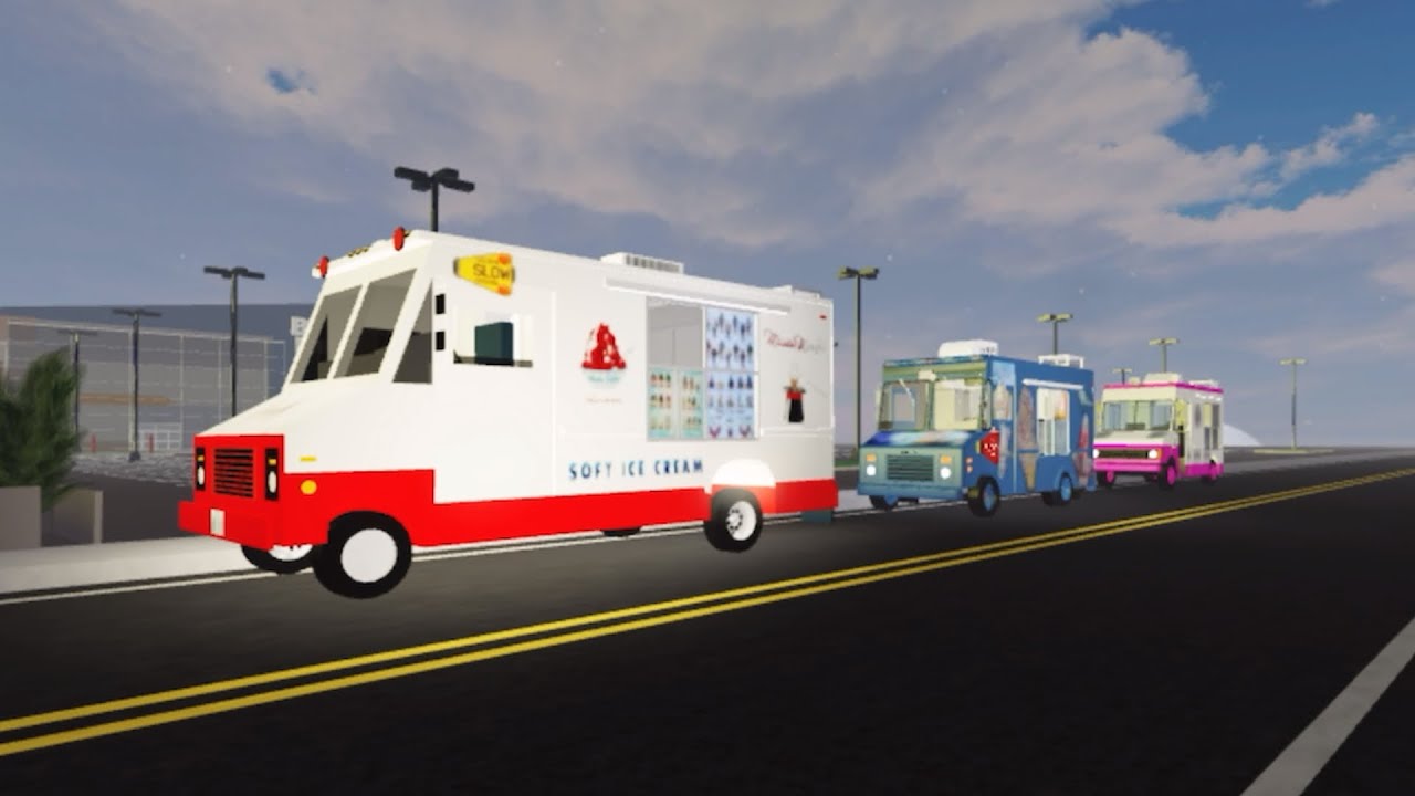 Mister Magic, Custom Danny's Soft Serve #7 & NY Ice Cream Truck Having Turf Wars! (Roblox)
