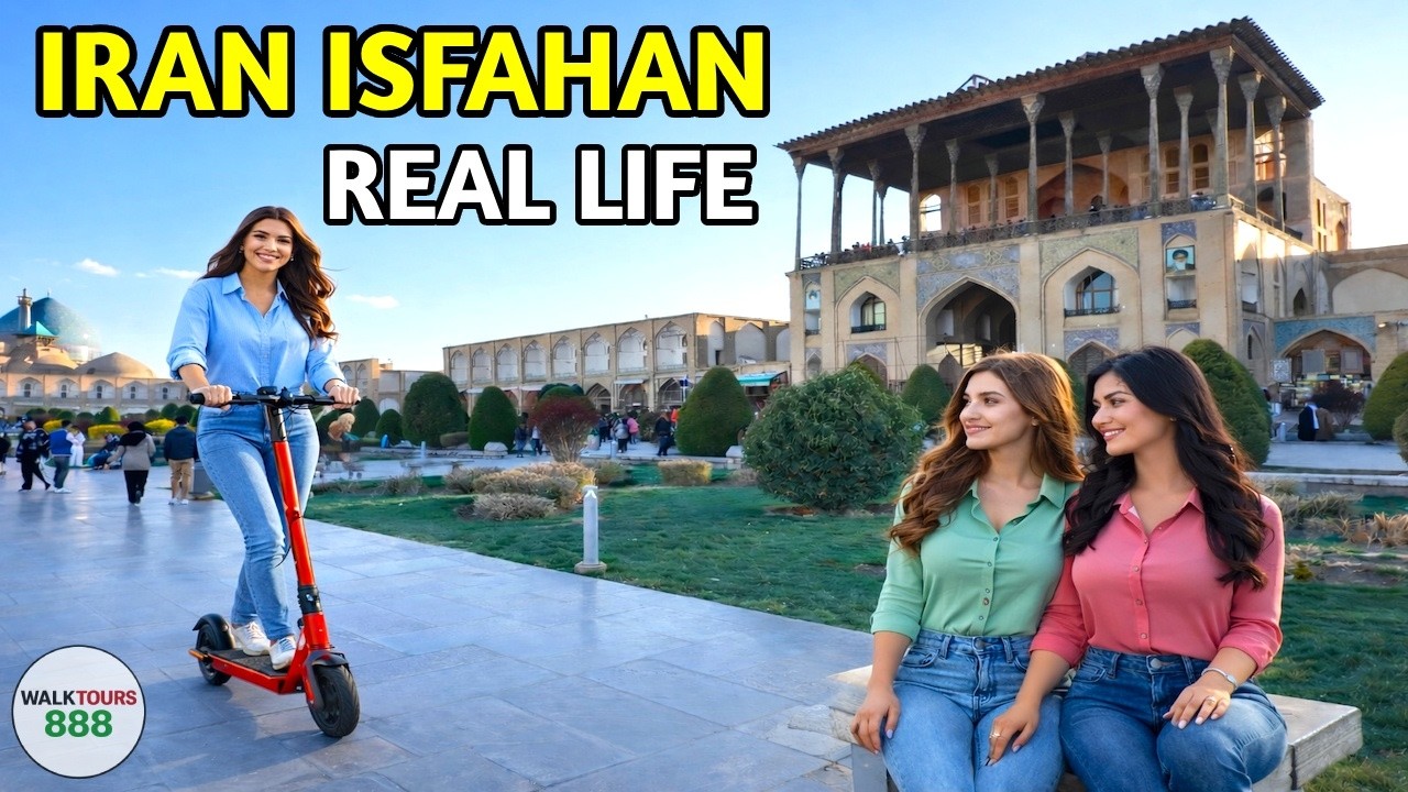 🇮🇷 Walking Tour in Isfahan, Iran | Real Life in Naqsh-e Jahan Square & Grand Bazaar 4K ✅