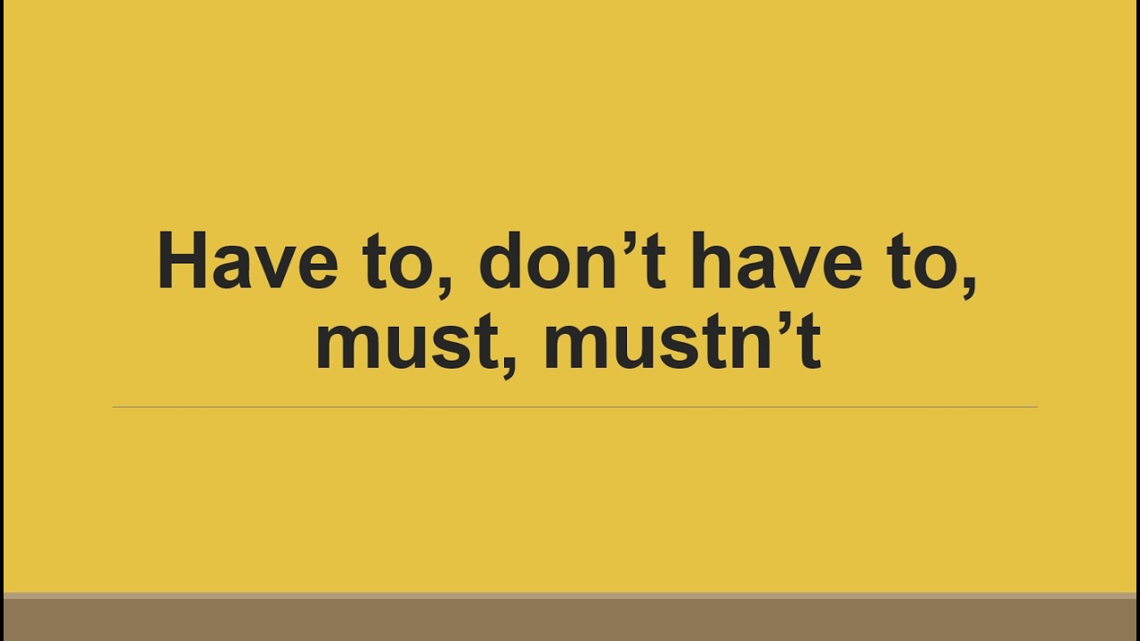 A2 English Grammar Lesson 20 | Have To, Don’t Have To, Must & Mustn’t | Learn English with Aime