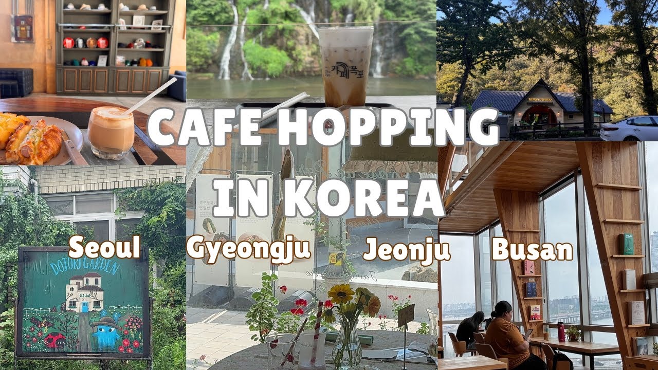 cafes korea vlog | cafe hopping in Korea, aesthetic cafés, cozy cafe ambience, relaxing cafe vibes