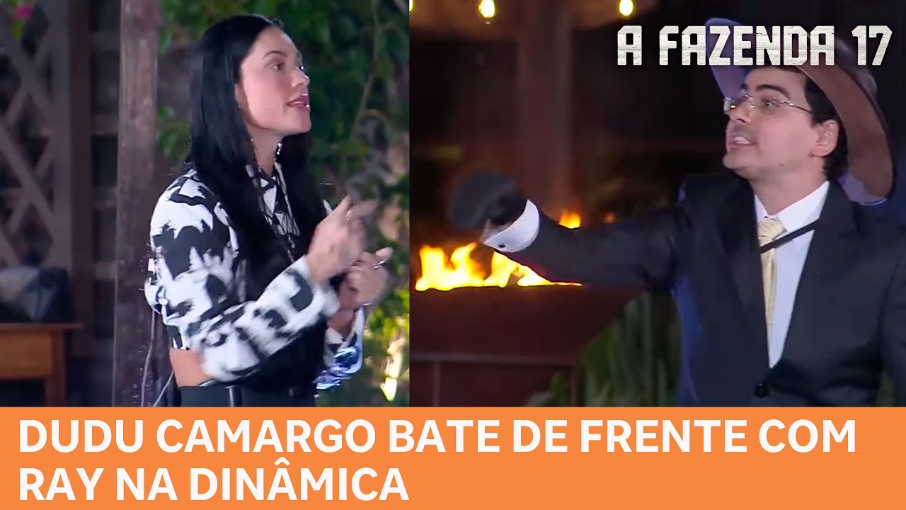 A FAZENDA 17: Dudu Camargo bate de frente com Ray na dinâmica 'Não sabe aceitar uma ordem'