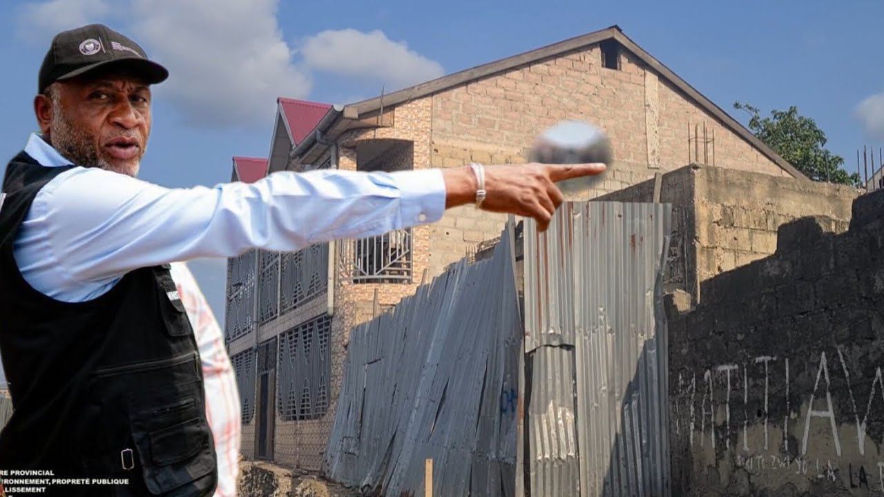🚨ALERTE À N'DJILI : DÉMOLITION D'UNE MAISON D'UN EX-COMMISSAIRE DES ZONES CONSTRUITE SUR UN CANIVEAU