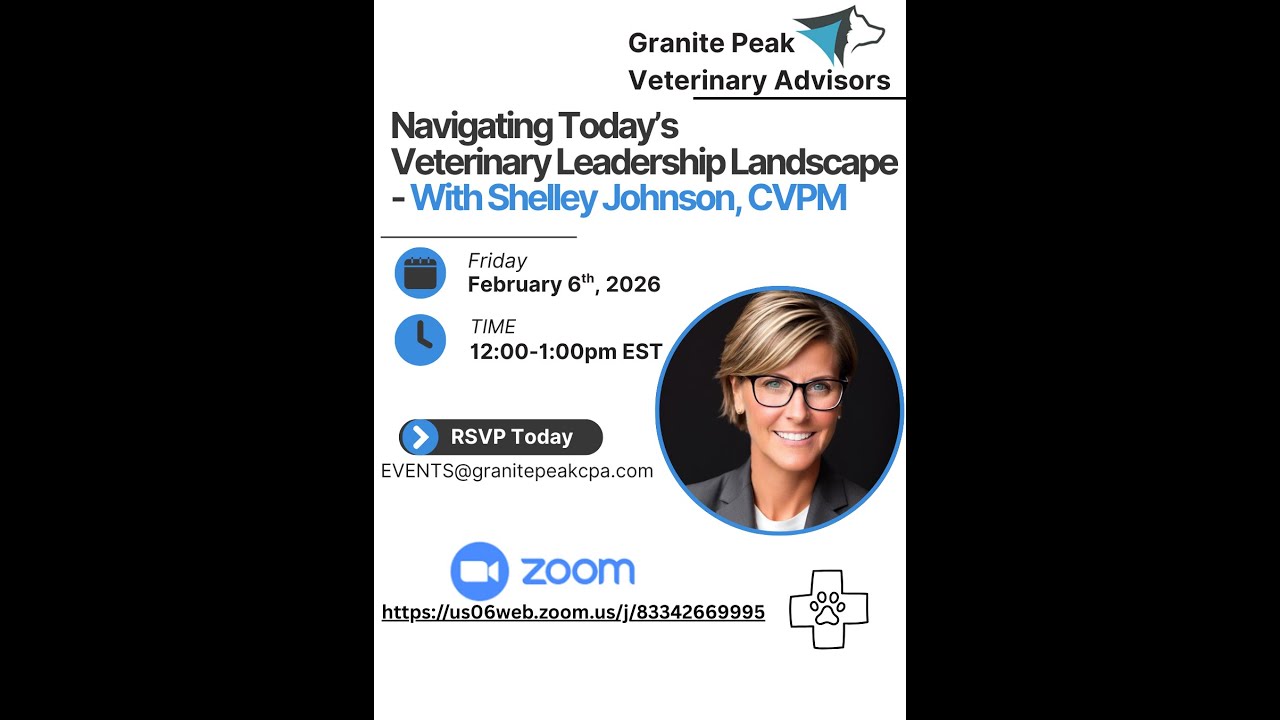 2026 Webinar: Navigating Today’s Veterinary Leadership Landscape with Shelley Johnson