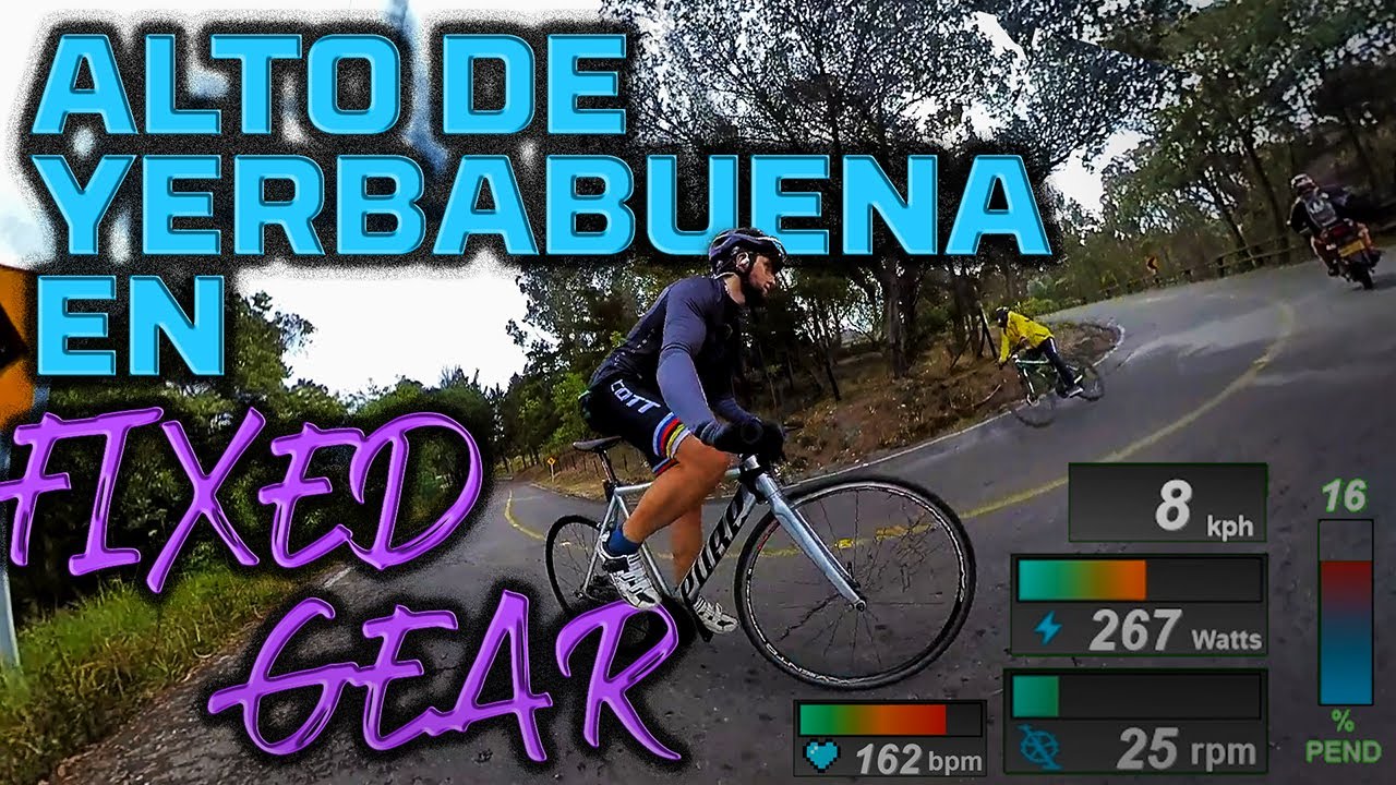 Me fui a conocer el Alto de yerbabuena en piñón fijo - ¿pude subir? -Análisis y datos en tiempo real