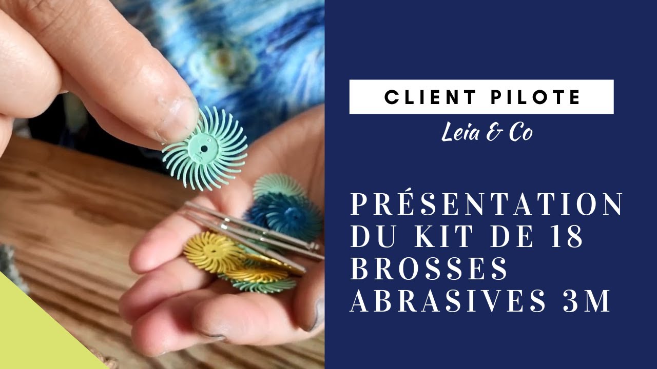 Présentation du kit de 18 brosses abrasives 3M par Leia & Co - Cookson-CLAL