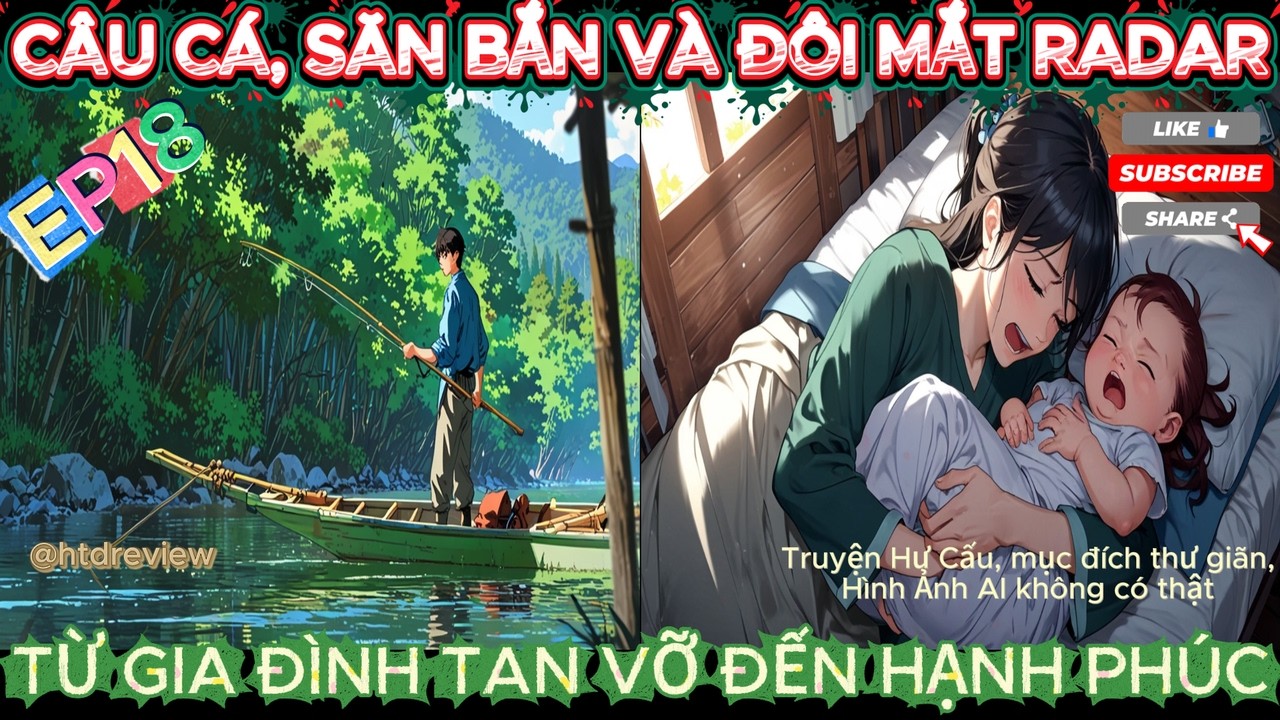 FUll P18 | CÂU CÁ, SĂN BẮN VÀ ĐÔI MẮT RADAR-TỪ GIA ĐÌNH TAN VỠ ĐẾN HẠNH PHÚC
