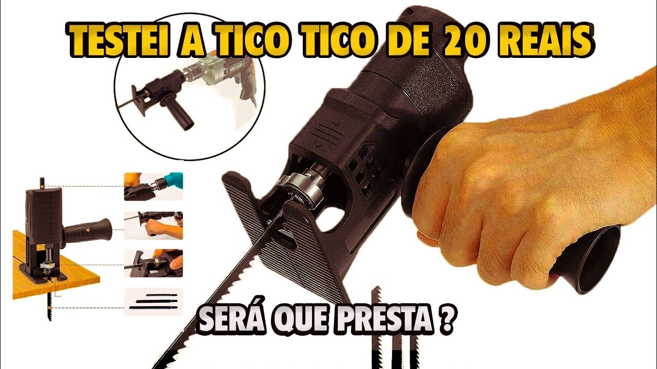 TESTEI A TICO TICO DE 20 REAIS (Adaptada Para Parafusadeira) SERÁ QUE PRESTA ?