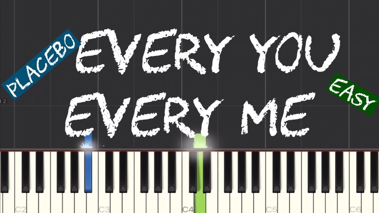 Placebo - Every You Every Me Piano Tutorial | Easy