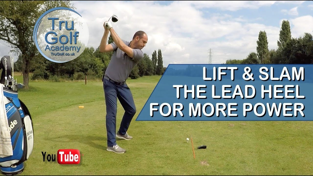 LIFT & SLAM THE LEAD HEEL FOR MORE POWER