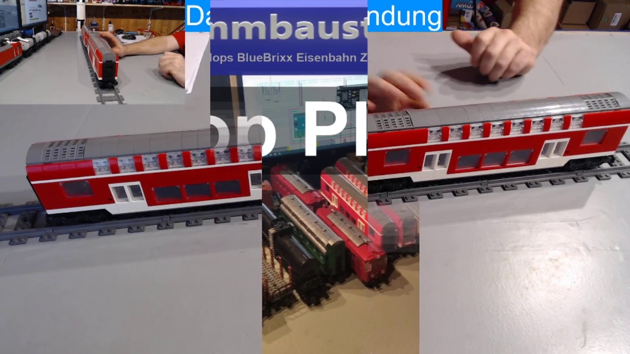 10 Plätze Tops und Flops BlueBrixx Eisenbahn Züge,Wagen und Loks