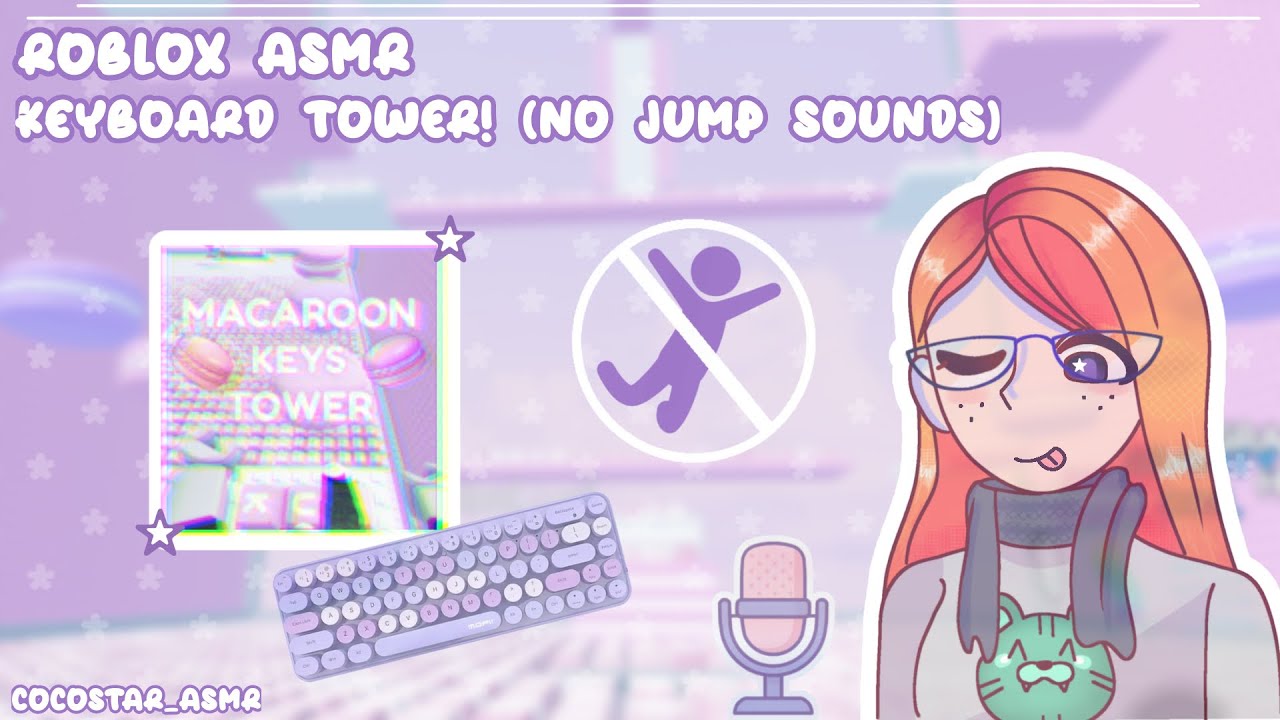 ROBLOX ASMR! Keyboard tower (no jumping sounds)!~🤍